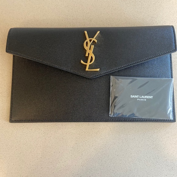 Saint Laurent uptown leather envelope pouch - Picture 8 of 12